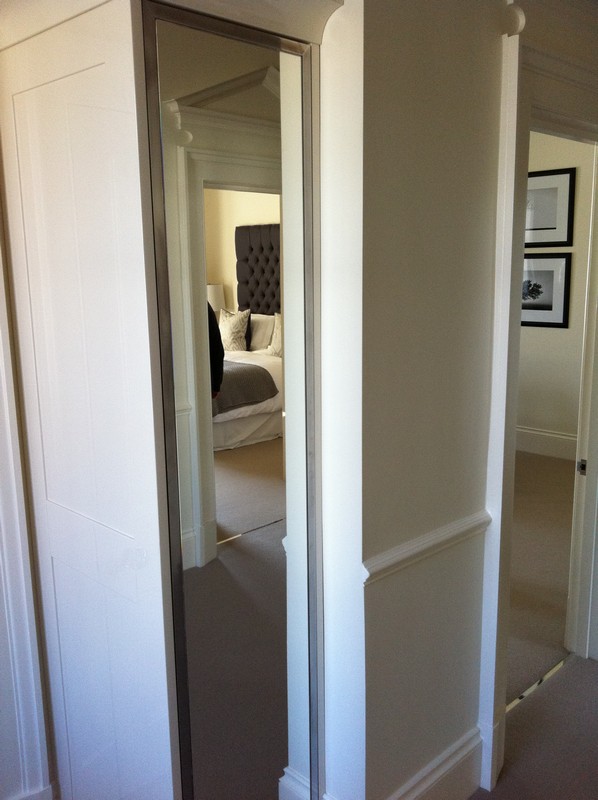 Full-length wardrobe mirror fitted in Sutton home