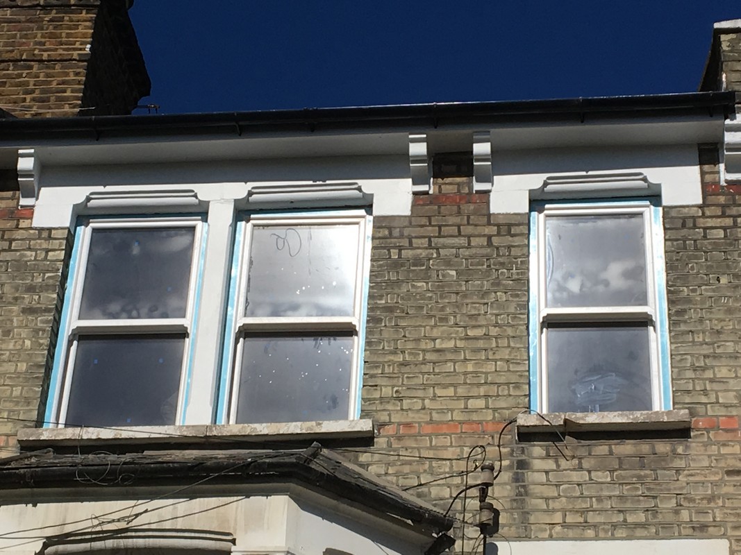 New uPVC sash windows fitted on Victorian terrace in Sutton